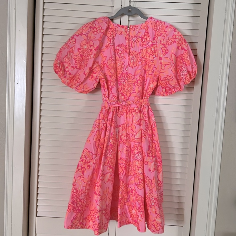 Lilly Pulitzer Knoxlie Dress Mandevilla Baby Days Bloom size 0 - Picture 6 of 14